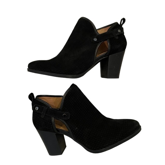 Franco Sarto Dakota Side Zip Booties, Black Women’s Size 10M - Picture 2 of 10